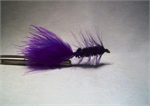 Wooly Bugger Streamer Fly - Purple