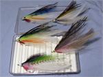 Striper Saltwater Fly Collection with Medium Ripple Foam Fly Box